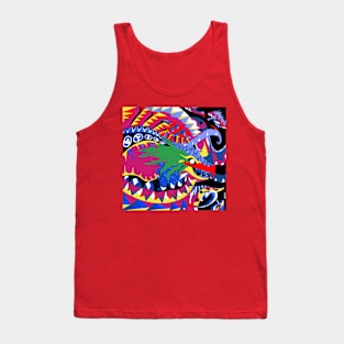 kraken kaiju the beast of the oceans arts in pattern Tank Top